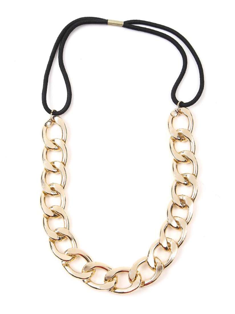Buy FOREVER 21 Women Gold Toned Black Curb Chain Headwrap Hair Accessory for Women 14929868 Myntra