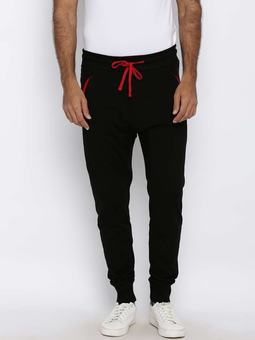 Buy Chromozome Black Track Pants Track Pants for Men 1493027 Myntra