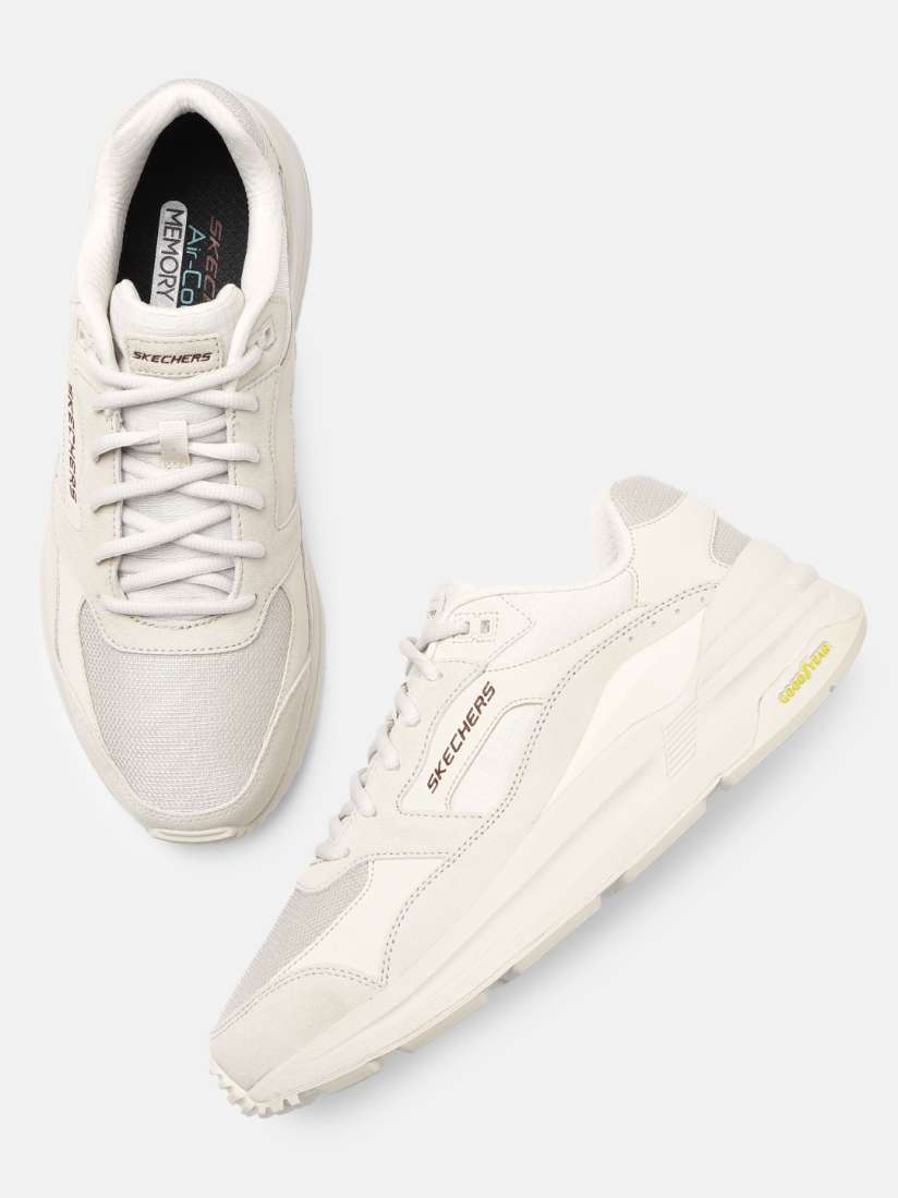 White sketchers for men store