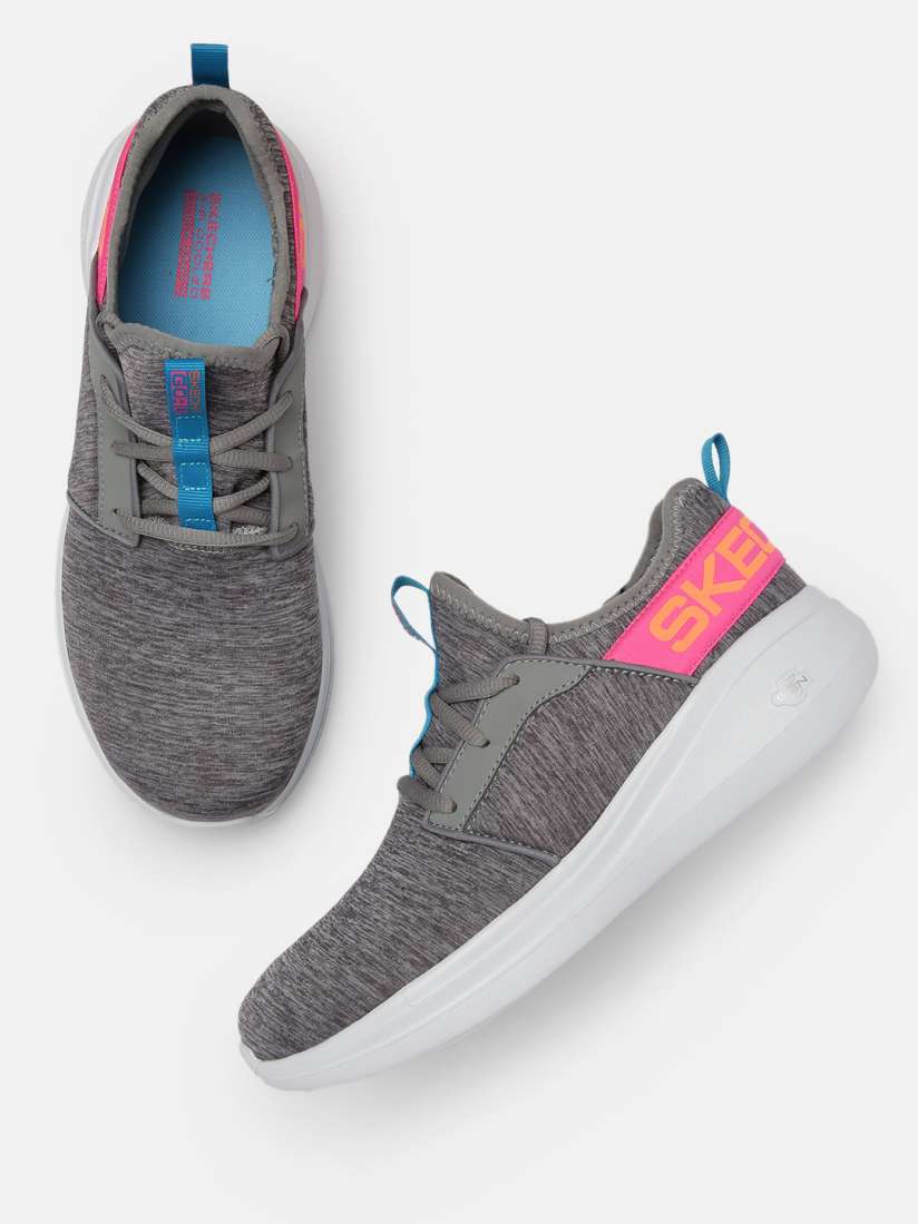 Buy Skechers Women Grey Mesh GO RUN FAST Goga Mat Running Shoes Sports Shoes for Women 14931656 Myntra