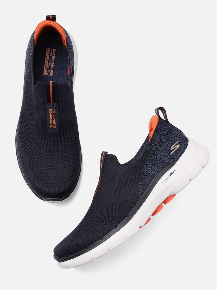 Buy Skechers Men Navy Blue Mesh GO WALK 6 Non Marking Shoes Sports Shoes for Men 14931702 Myntra