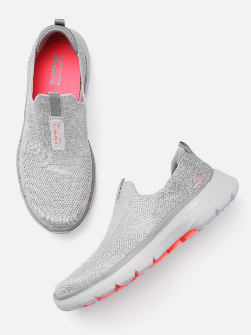 Buy Skechers Women Grey Mesh GO WALK 6 GLIMMERING Non Marking Shoes Sports Shoes for Women 14931758 Myntra