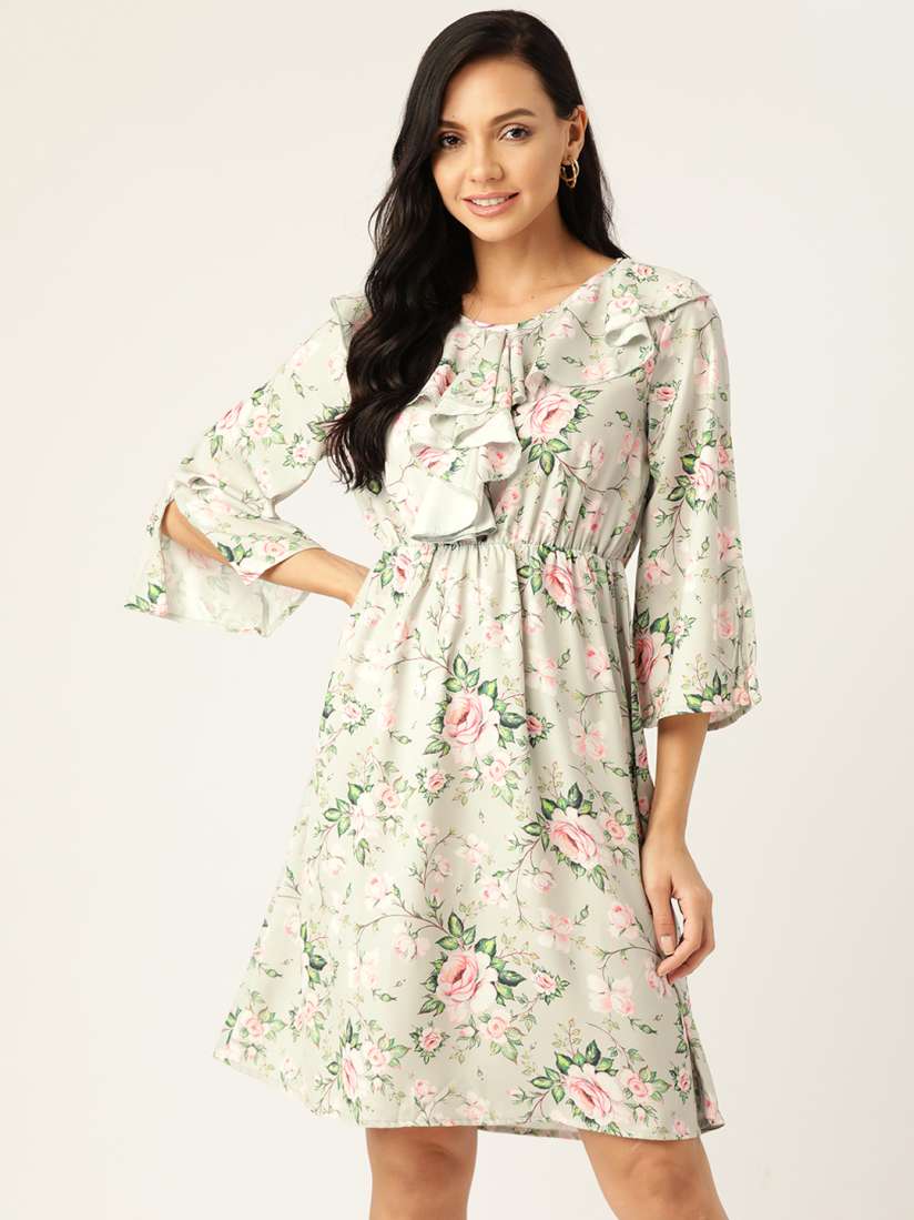 Myntra floral dresses clearance