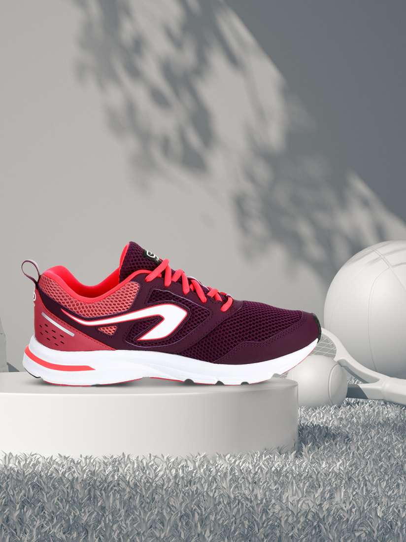 Buy Kalenji By Decathlon Women Burgundy Mesh Running Non Marking Shoes Sports Shoes for Women 14937514 Myntra