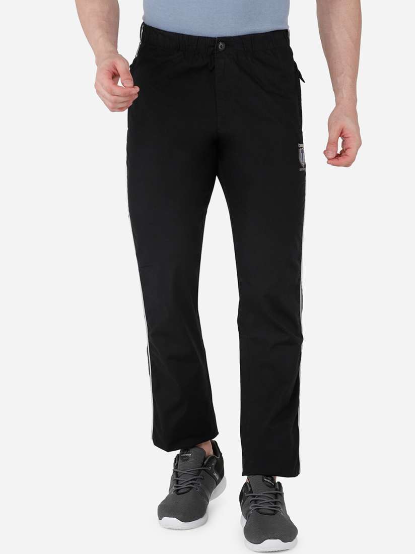 Buy beevee Men Black Narrow Fit Pure Cotton Track Pants Track Pants for Men 14954950 Myntra