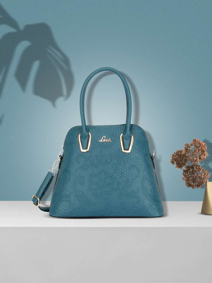 Blue satchel handbags on sale