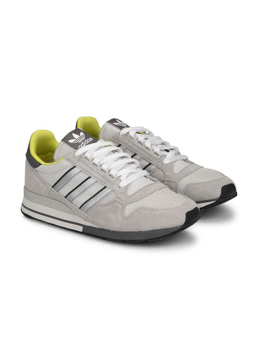 Buy ADIDAS Originals Men Grey Woven Design ZX 500 Leather Sneakers Casual Shoes for Men 14965516 Myntra