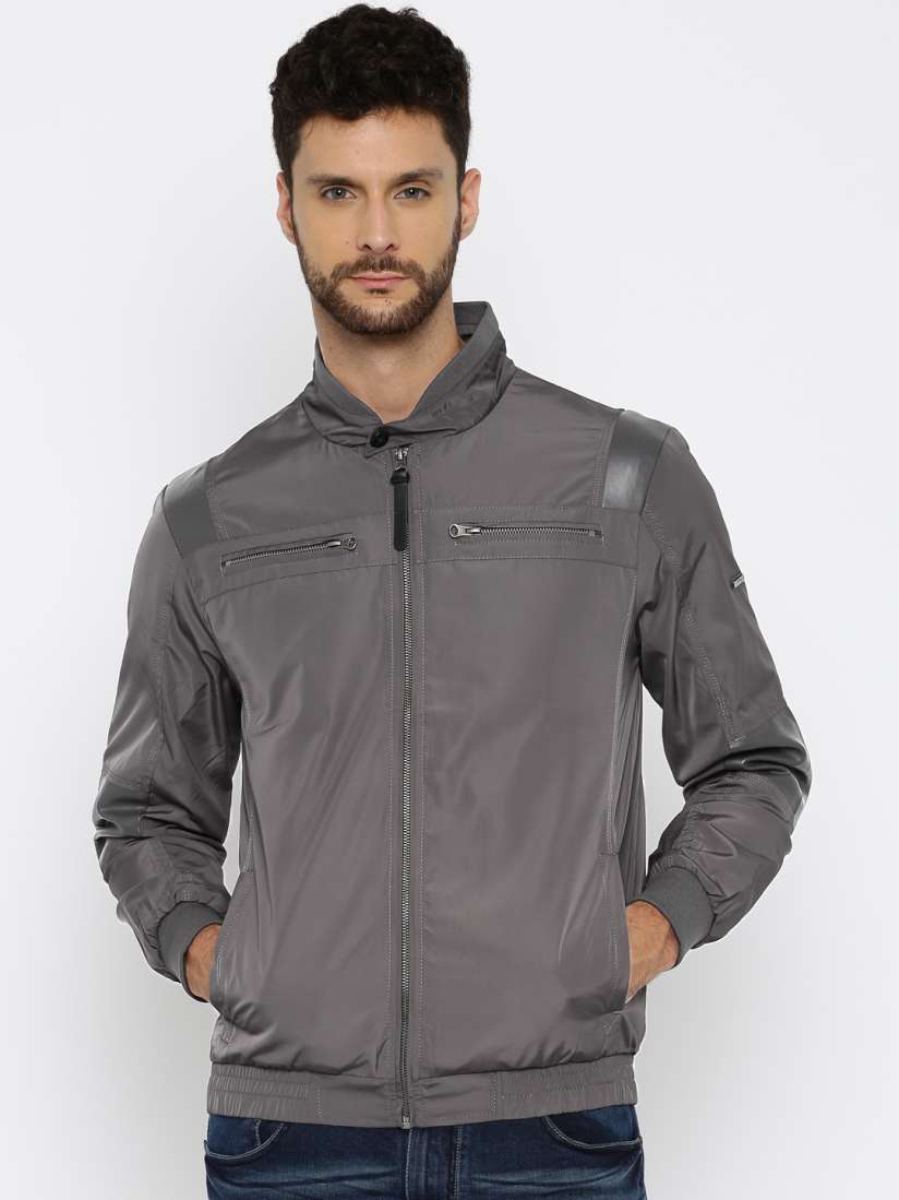 Buy Ed Hardy Grey Bomber Jacket Jackets for Men 1496564 Myntra