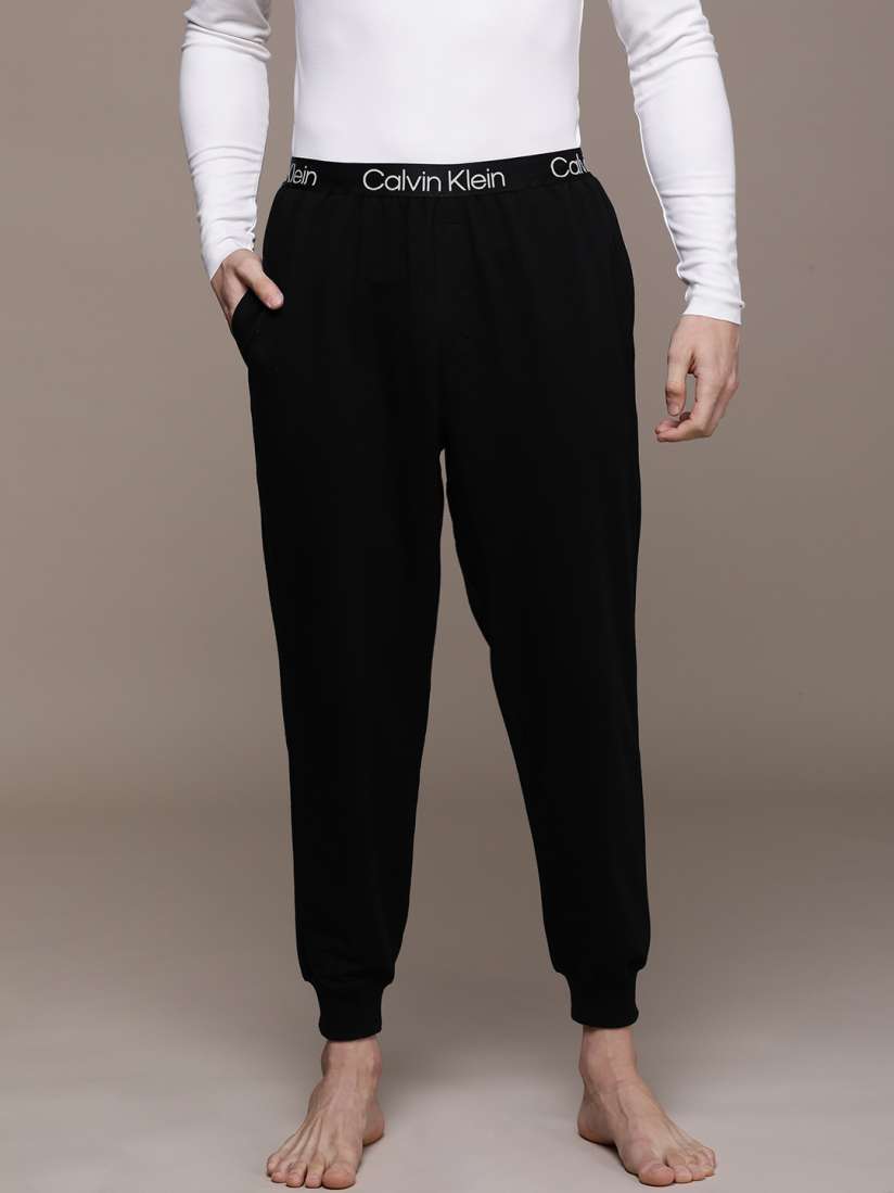 Buy Calvin Klein Underwear Men Black Solid Lounge Joggers Lounge Pants for Men 14965946 Myntra