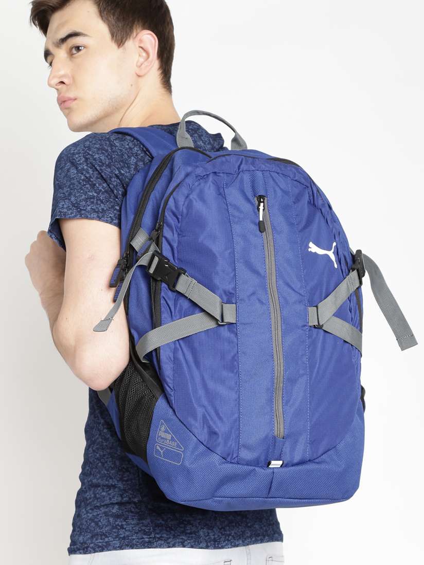 Puma unisex blue apex laptop backpack top