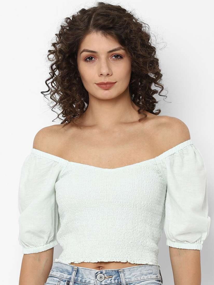 american eagle smocked tube top
