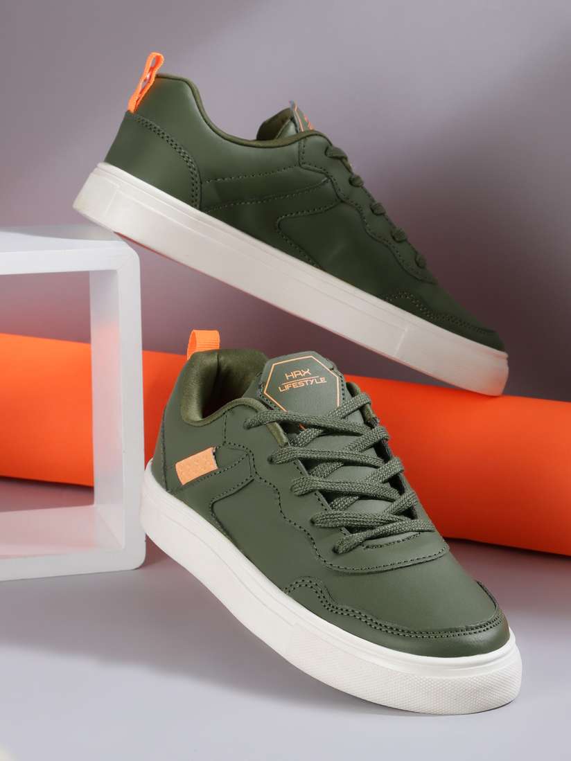 Buy HRX by Hrithik Roshan Unisex Olive Green Gamescape Sneakers Casual Shoes for Unisex 14974690 Myntra