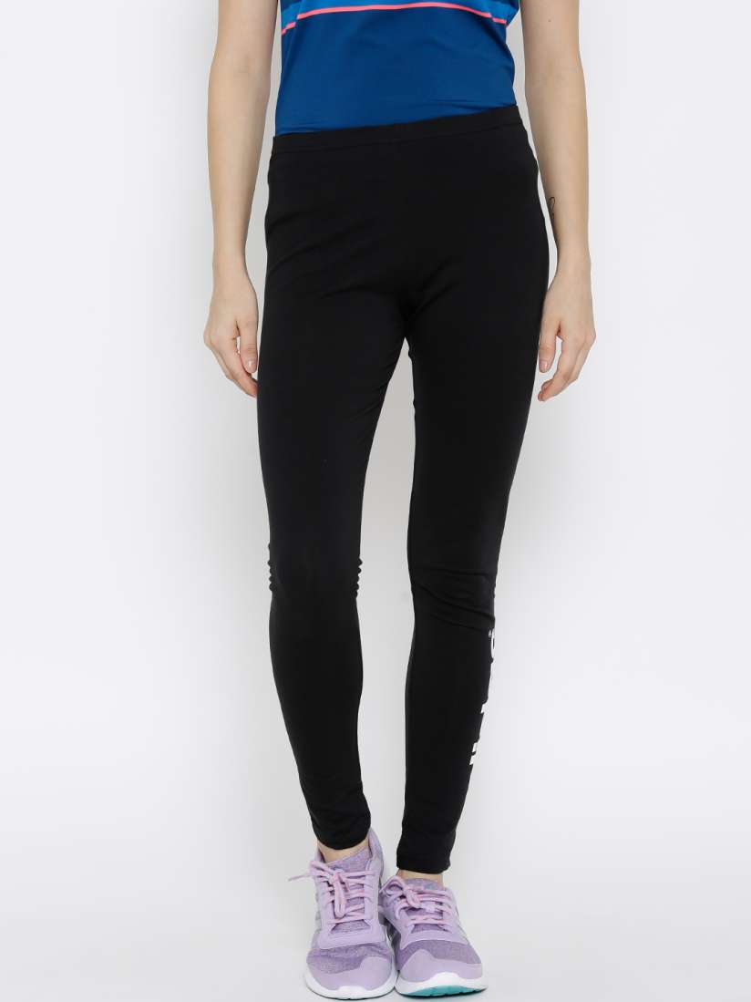 Buy ADIDAS NEO Black CE LG Logo Print Tights Tights for Women 1497639 Myntra