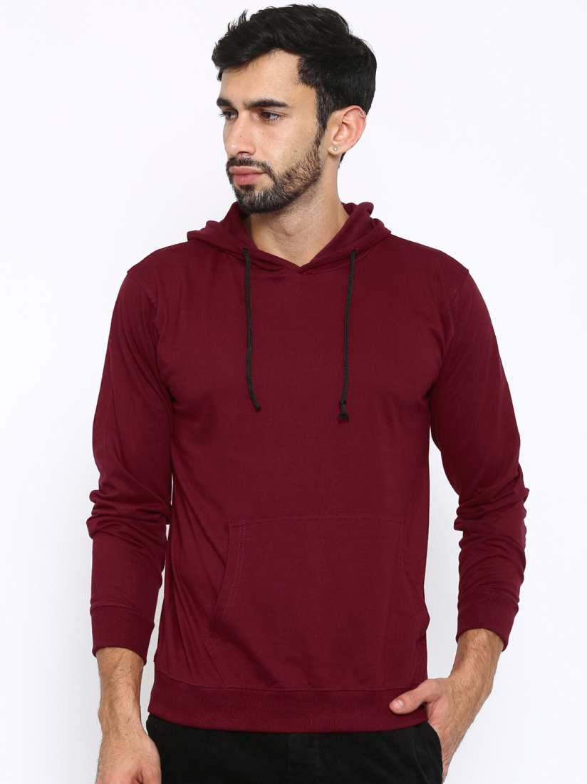 Buy American Crew Maroon Hooded Sweatshirt Sweatshirts for Men 1497953 Myntra