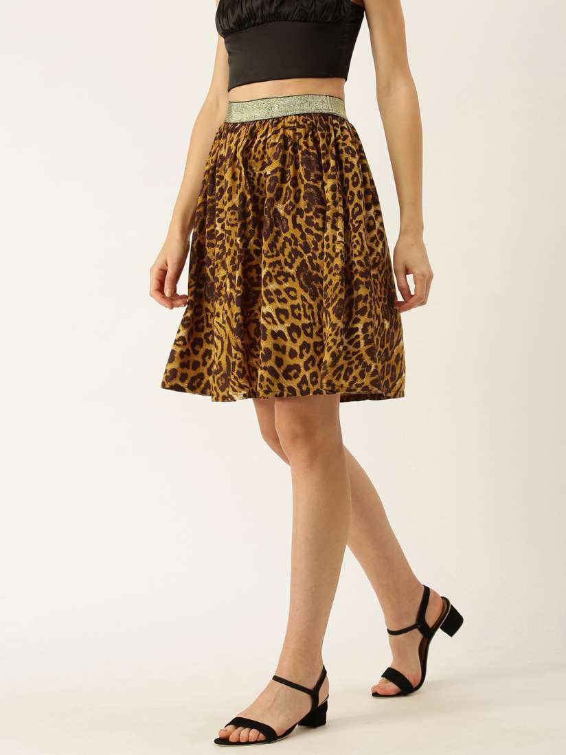 Leopard print skirt forever 21 sales