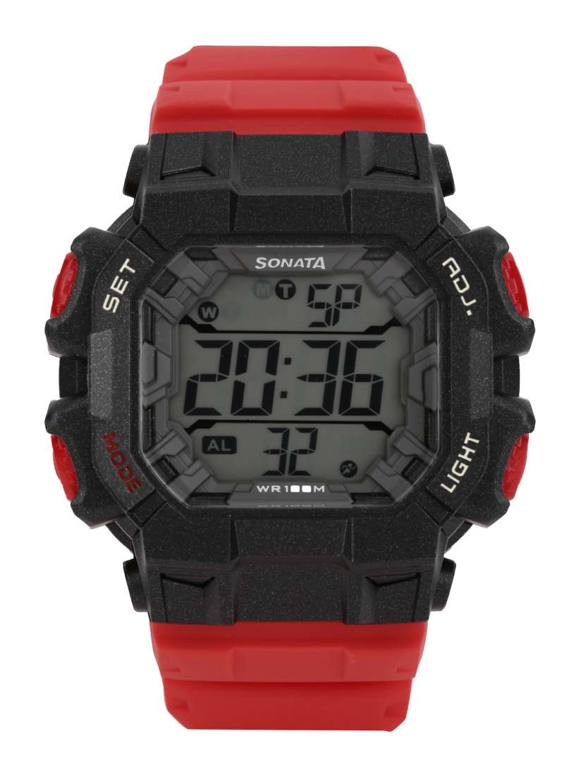 Buy Sonata Men Red Superfiber Digital Watch NH77025PP02J Watches for Men 1498255 Myntra
