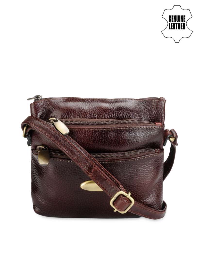 Myntra leather bags on sale
