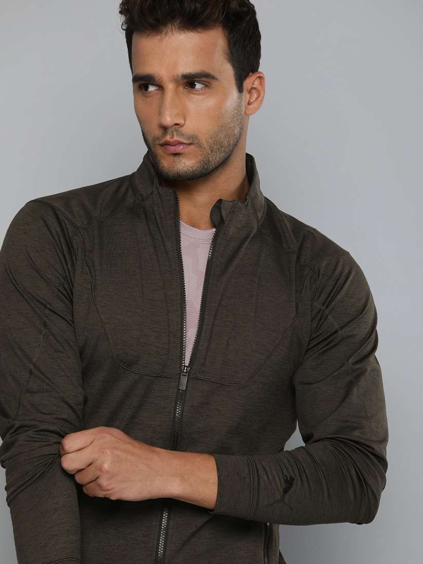 Puma full sleeve solid men's sweatshirt top