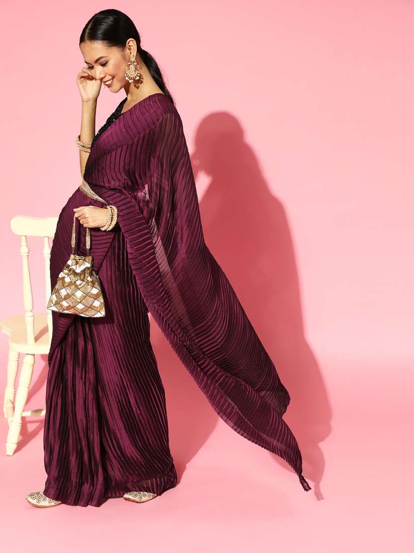 Sarees for party wear in myntra com sales