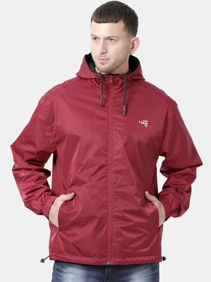 Buy t base Men Black Windcheater and Water Resistant Reversible Biker Jacket Jackets for Men 14985404 Myntra
