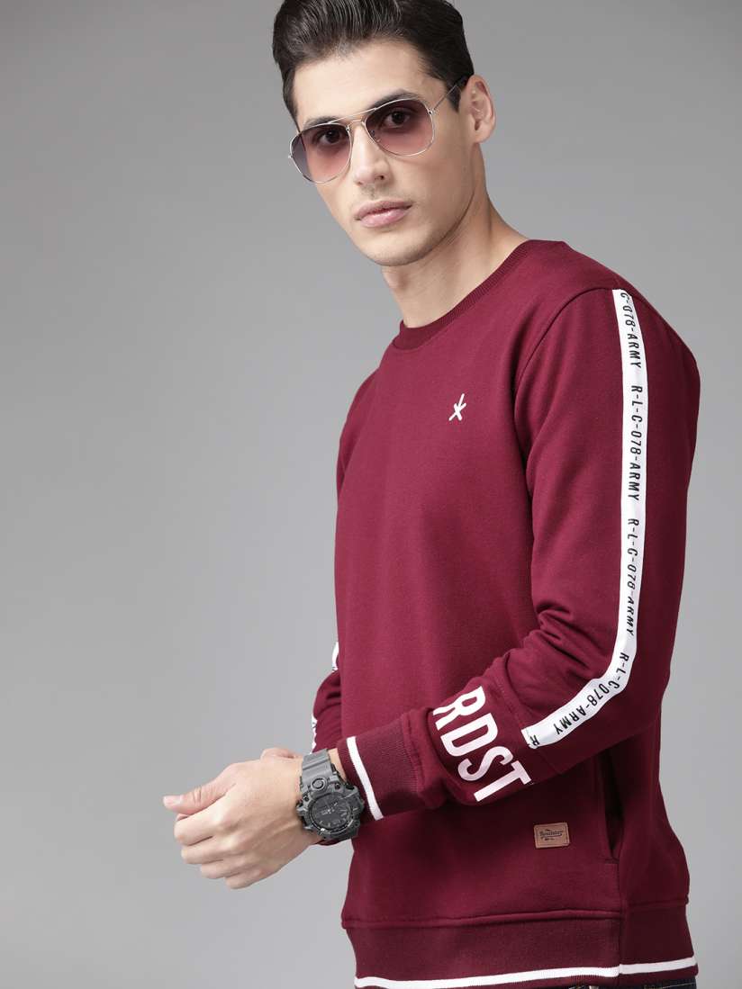Roadster maroon sweatshirt sale