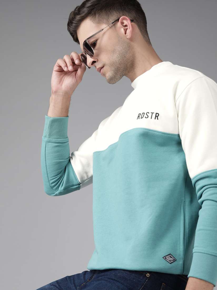 White and green sweatshirt discount