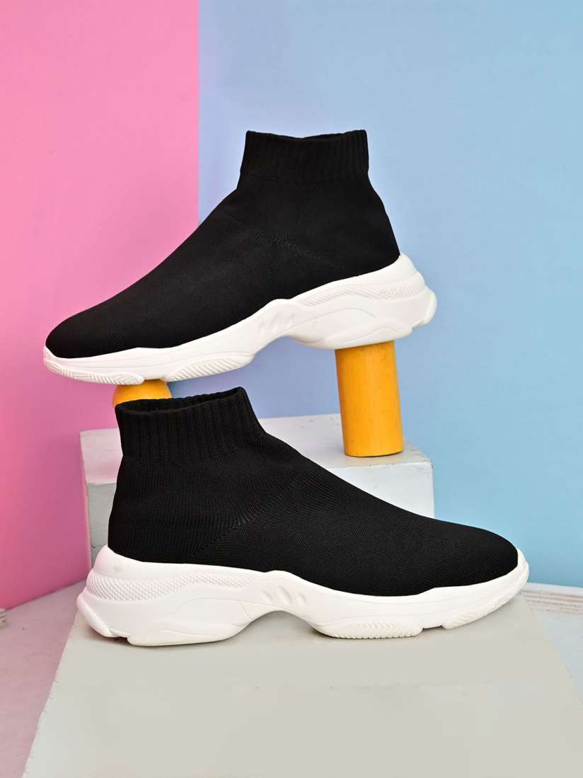 Buy Mactree Men Black Woven Design Slip On Sneakers Casual Shoes for Men 15000940 Myntra