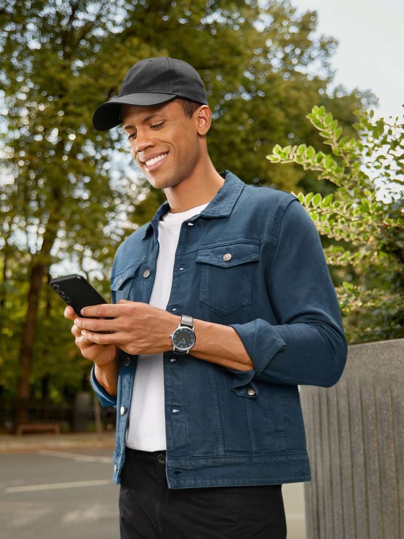 Denim jacket men myntra clearance