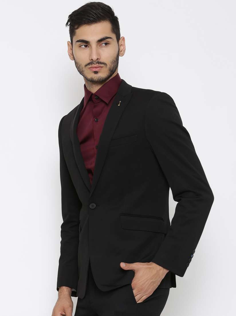 Buy Arrow New York Black Single Breasted Zero Calorie Fit Formal Blazer Blazers for Men 1500345 Myntra