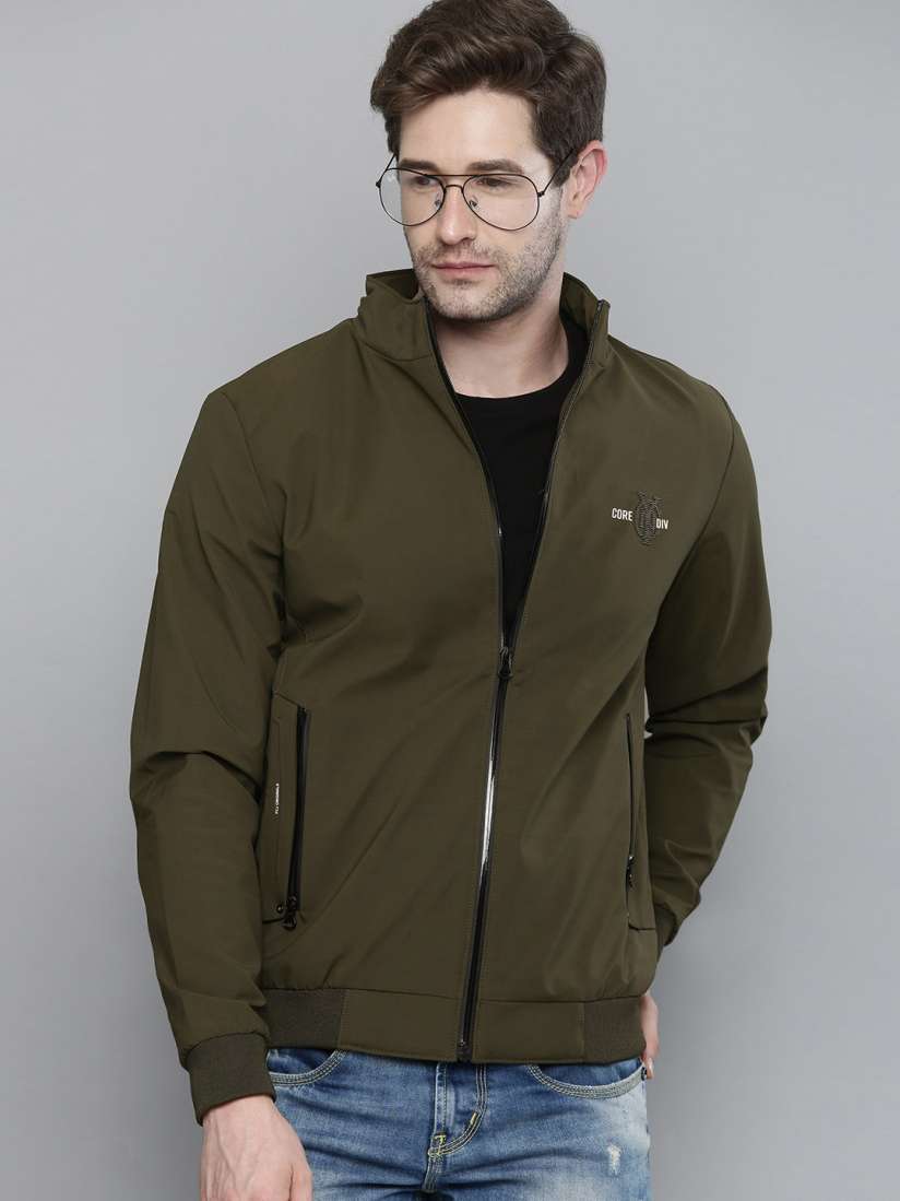 Buy Fort Collins Men Olive Green Windcheater Tailored Jacket Jackets for Men 15009586 Myntra