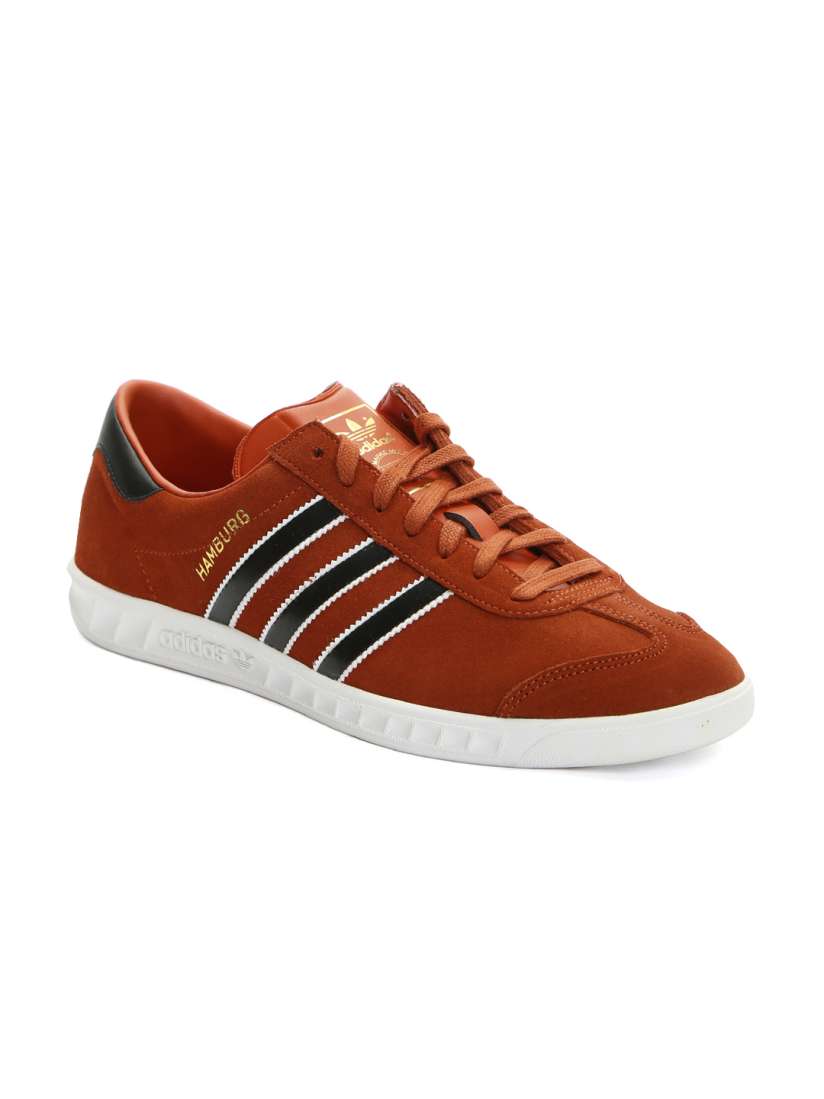 Buy ADIDAS Originals Men Red Solid Hamburg Suede Sneakers Casual Shoes for Men 1501464 Myntra