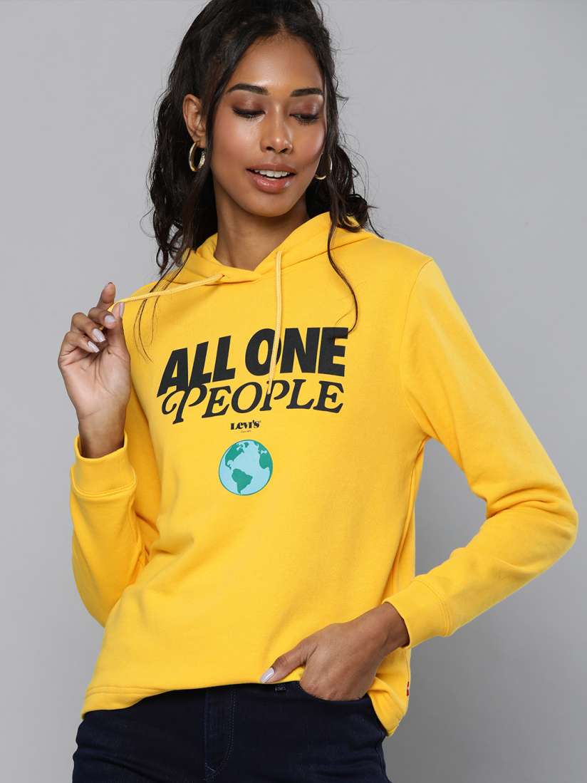 Levi's yellow sweatshirt best sale