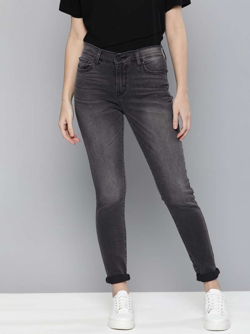 Buy Levis Women Black 710 Super Skinny Fit Heavy Fade Stretchable Jeans Jeans for Women 15022710 Myntra