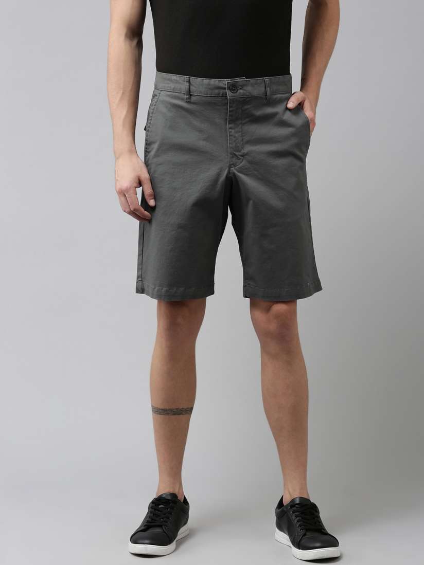 Buy French Connection Men Charcoal Grey Slim Fit Chino Shorts Shorts for Men 15024734 Myntra