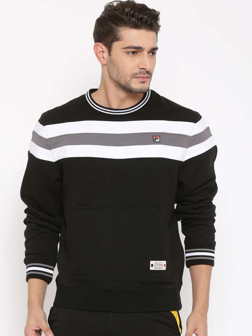 Fila striped sweatshirt clearance