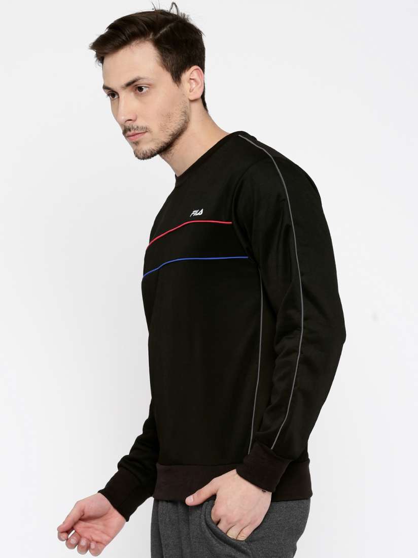 Buy FILA Black Salamanca Sweatshirt Sweatshirts for Men 1502736 Myntra