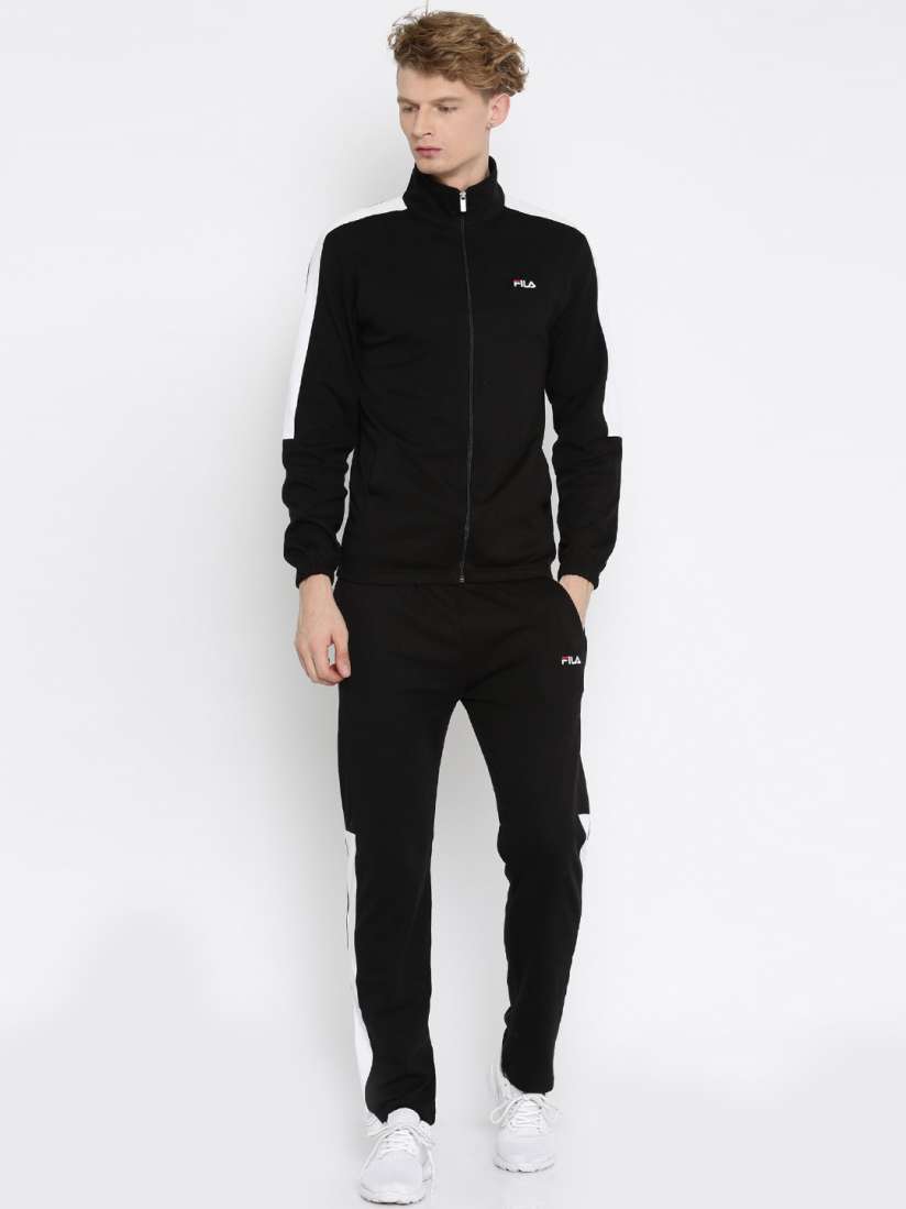 Buy FILA Black Track Suit Tracksuits for Men 1502751 Myntra