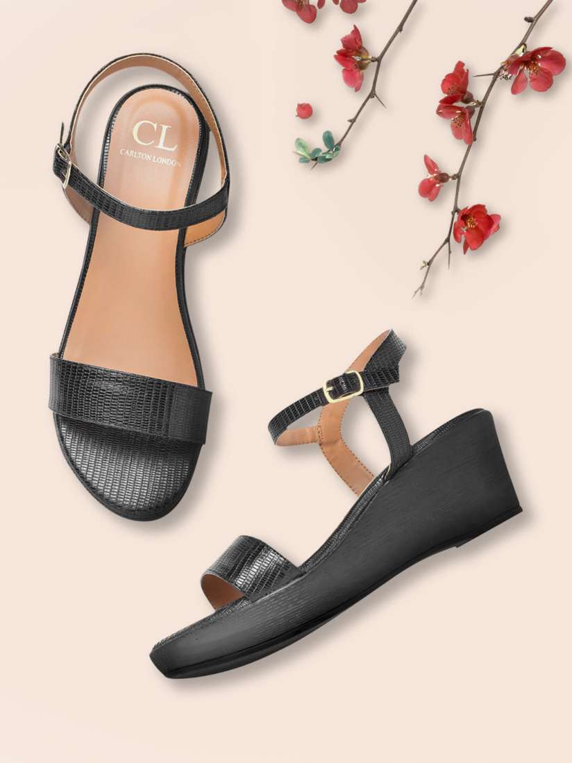 Black snakeskin wedges shop