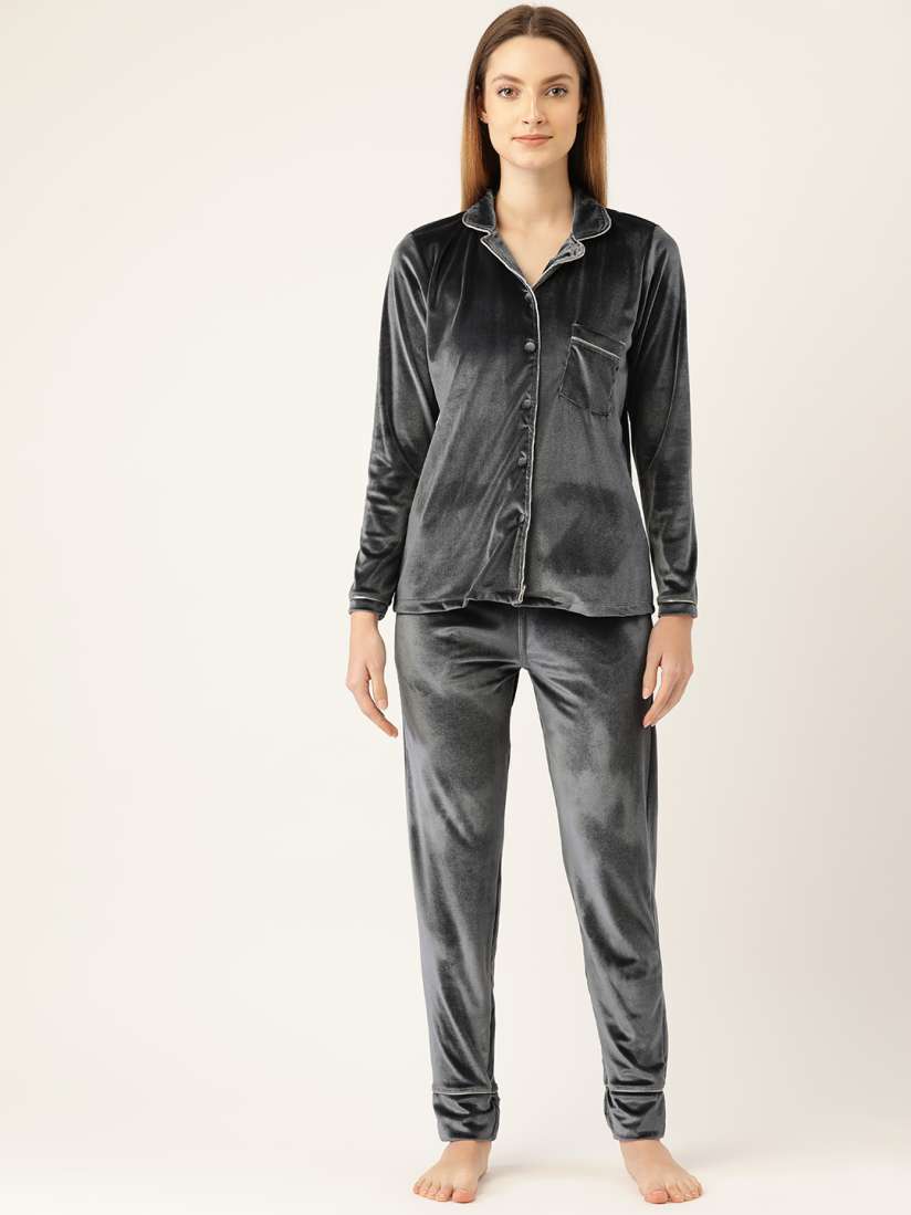 Sweet dreams velvet night suits top