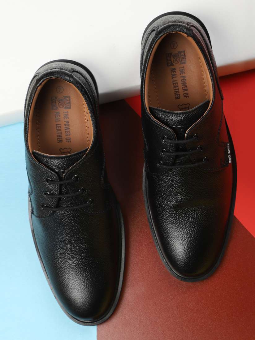 Buy Red Chief Men Black Leather Formal Shoes Formal Shoes for Men 150327 Myntra