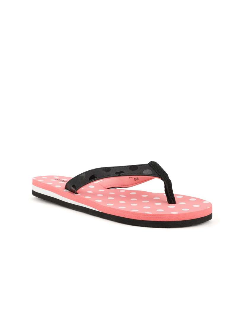 Buy United Colors of Benetton Women Peach Black Polka Dots Flip Flops Flip Flops for Women 15034160 Myntra