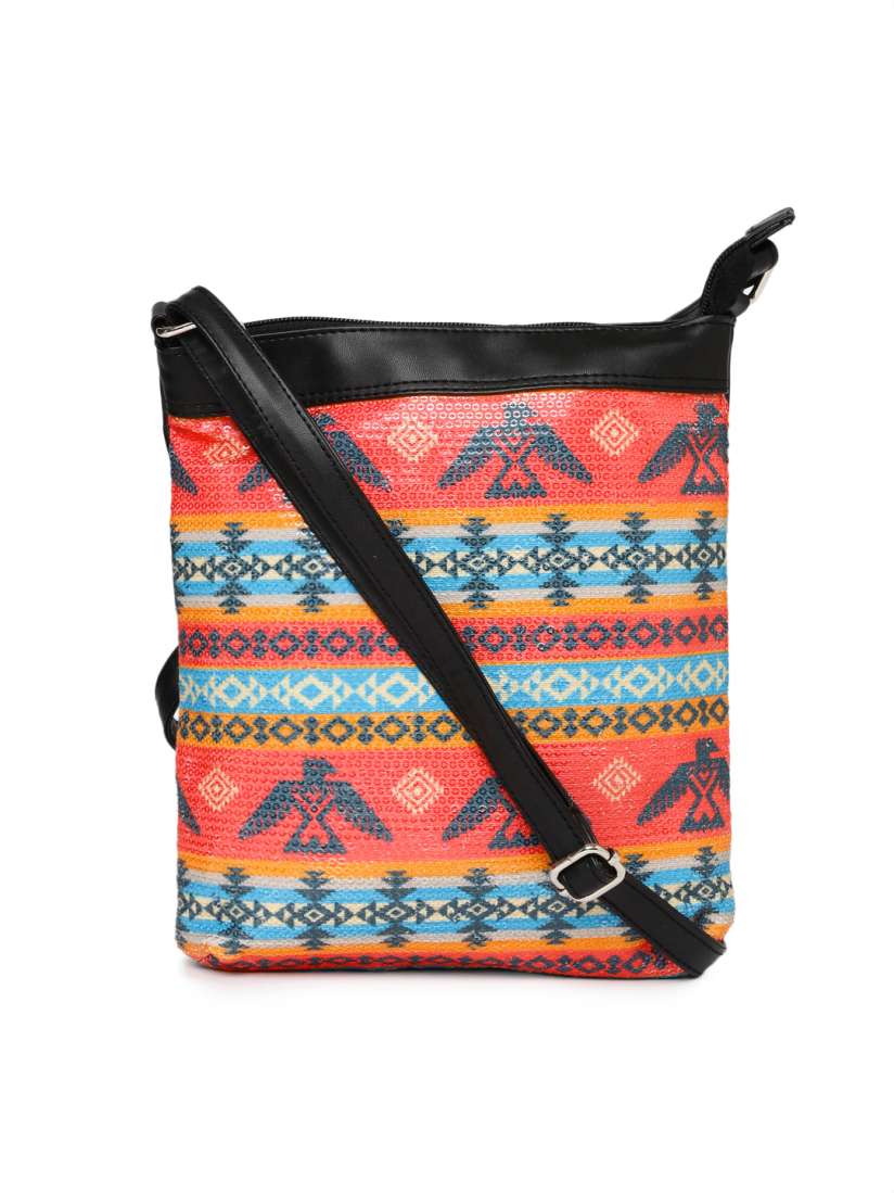 Buy Ginger by Lifestyle Multicoloured Sequinned Sling Bag Handbags for Women 1503612 Myntra