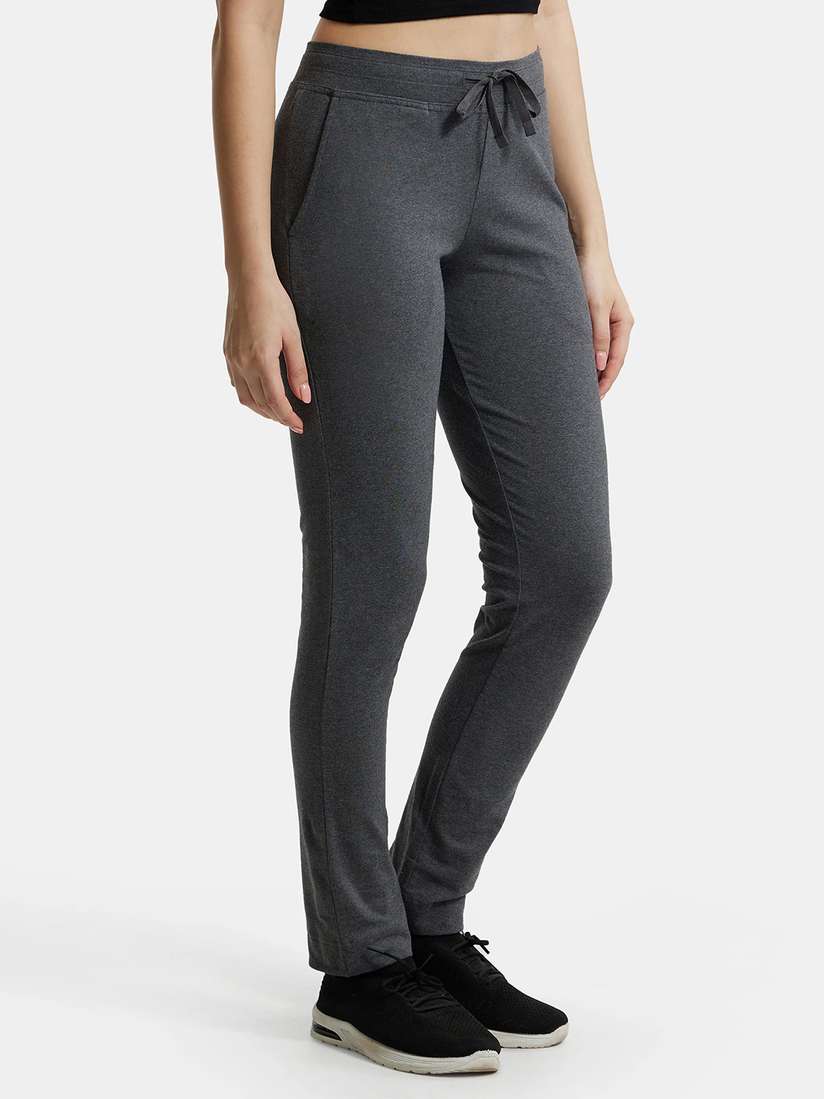 Buy Jockey Super Combed Cotton Stretch Slim Fit Trackpants -1301 - Track  Pants for Women 15036252 | Myntra