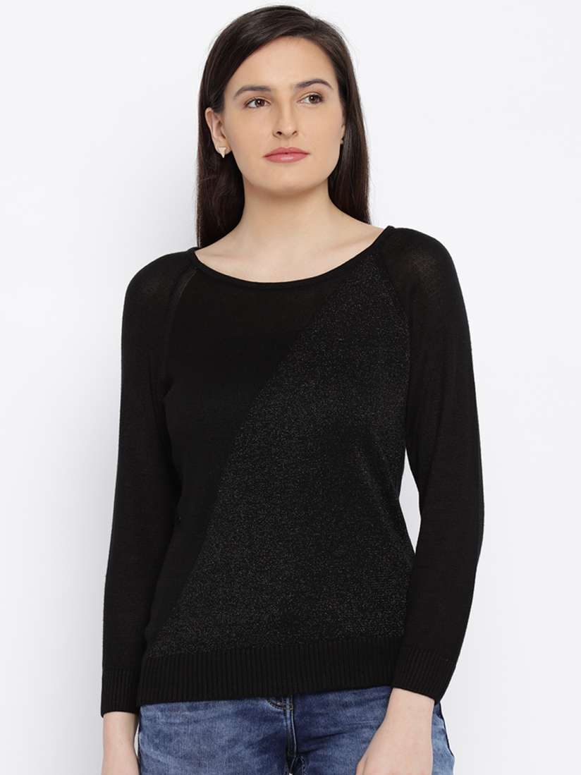 Buy Park Avenue Women Black Sweater Sweaters for Women 1504019 Myntra