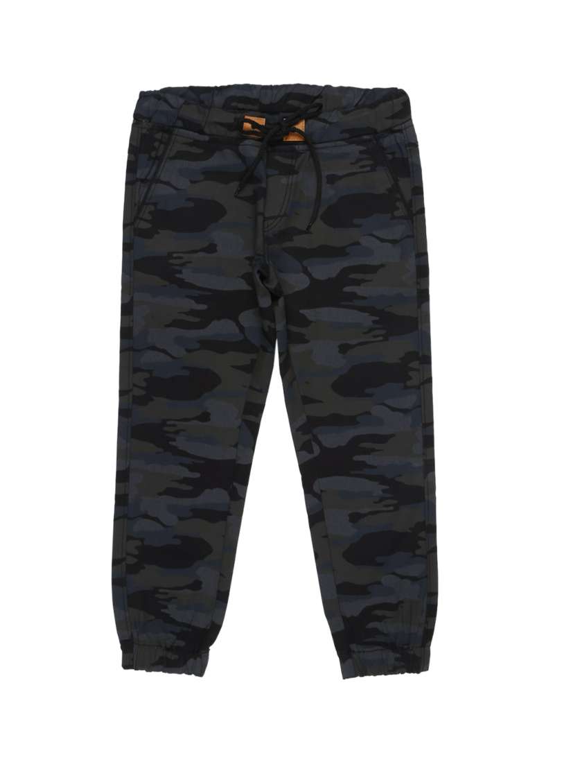 Boys black slim leg joggers outlet