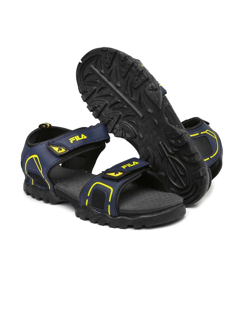 Buy FILA Men Navy Yellow Magnate Sports Sandals Sandals for Men 1504887 Myntra