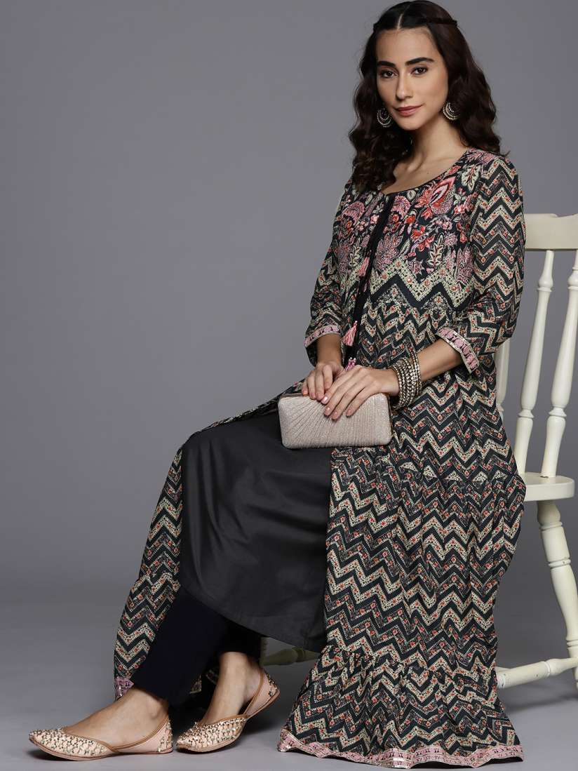 Biba women's anarkali kurta hot sale