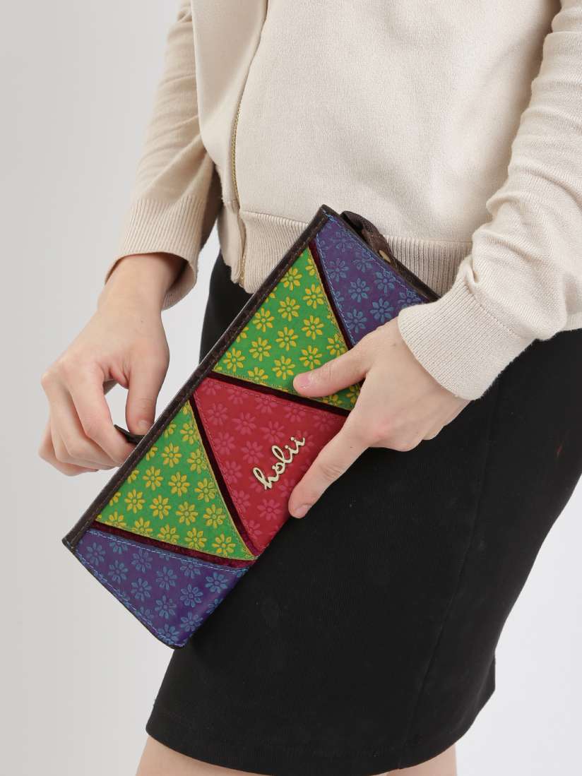 Buy Holii Multicoloured Floral Print Leather Purse Clutches for Women 1506095 Myntra