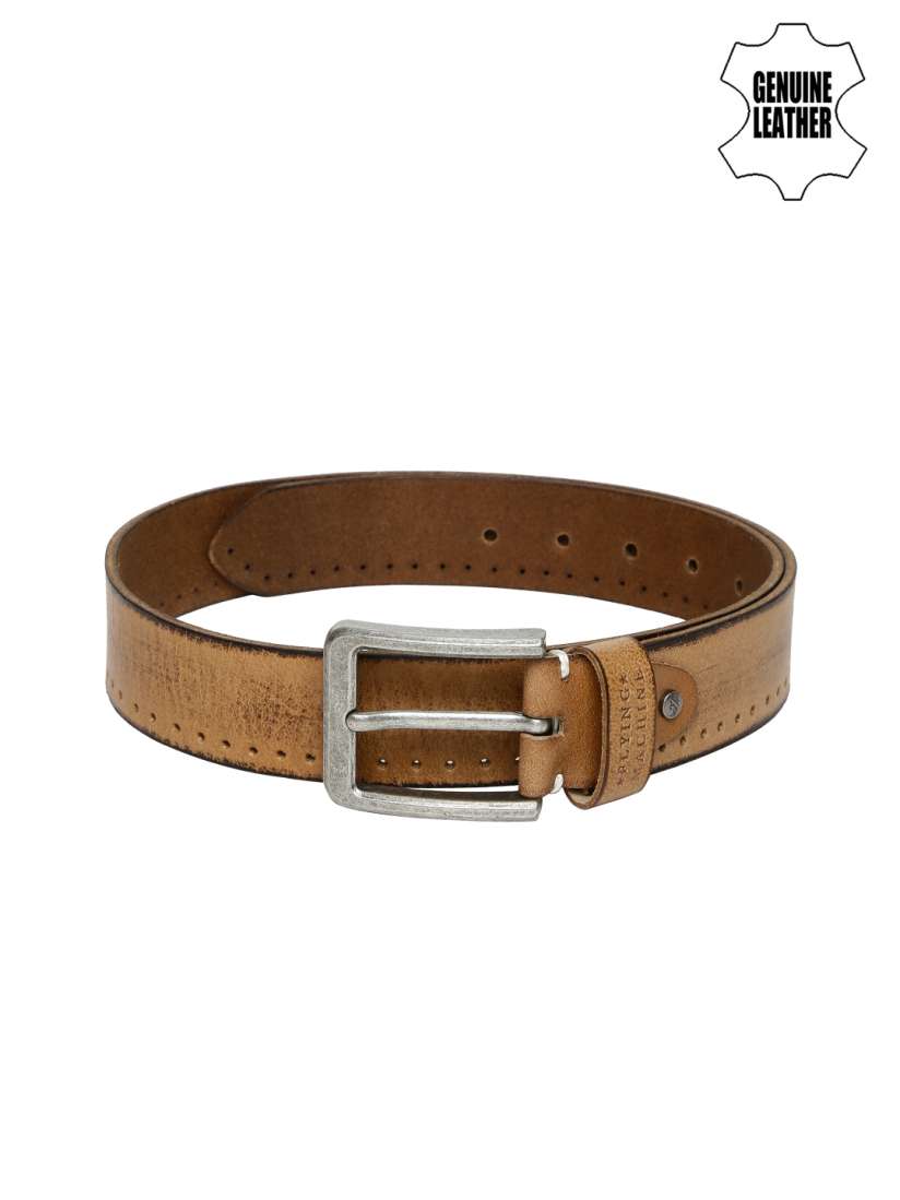 Buy Flying Machine Men Tan Brown Genuine Leather Belt Belts for Men 1506275 Myntra