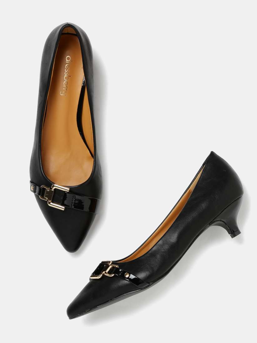 Myntra black heels clearance